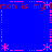 Blue background with pink pixelated text and symbols forming a border around repeated 'ton is my' phrases.