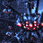 Animated sequence showing red glowing orbs on a dark blue background with light effects, transitioning to a white screen and green text.