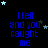 Blue text 'I fell and you caught me' on black background with scattered light blue and gray stars, animated star movement.