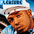 A 3x3 contact sheet of animated frames showing a person in a white cap and blue striped shirt with the word "PLEASURE" at top, each frame featuring a small heart symbol below the face.