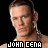 A contact sheet of 25 animated frames showing John Cena's face with changing red graphic elements and text below, arranged in a 5x5 grid on a black background.