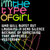 Pixelated text reads 'THE TYPE OF GIRL' in cyan, pink, and yellow above a grayscale anime-style character with multicolored hair strands.