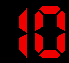 Red digital clock numbers display changing times above a static Earth globe and three sequential fire explosions.
