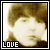 25 identical sepia-toned images showing a person with dark hair and the word "LOVE" in white text at bottom left, each framed by black borders