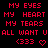 Red pixelated text on black background with repeated phrases and symbols, including heart and downward arrow variations.