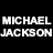 Pixelated image with bold white text 'MICHAEL JACKSON' on black background next to a partial face portrait.