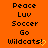 Orange background with repeated text blocks and yellow heart symbols, animated to show sequential changes in the rightmost