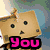 six pixelated images featuring a cardboard box character with a sad expression, each with pink text overlay forming the phrase "You Are The Best In The World"