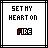 Four identical square display pixelated text 'SETHY HEARTON' above a stylized word 'FIRE' with varying color accents