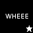 A split-screen animation shows 'WHEEE' text and star icons changing between black, white, and gray backgrounds.