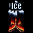 Pixelated buddy icon with ice and fire symbols and text, showing animation changes between frames.