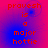 Red text on a blue-to-pink gradient background reads 'pravesh is a major hottie' in four identical arranged in a