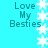 A static image with a bright cyan background featuring repeated text and snowflake patterns.