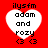 Red background with four white heart-shaped icons containing text and symbols, each heart has identical text and symbols.