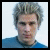 A 2x2 contact sheet of four pixelated frames showing a person with light brown curly hair in different outfits and backgrounds, alongside blue text reading "I Love Ryan Cabrera" on the right side.