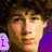 six pixelated images featuring a person with curly brown hair, some with text overlays like 'i', 'love<3', 'pick', 'jogs', 'and the', and 'JOJAS OTHER' in various colors