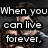 A four- of text overlays on a blurred background showing two people, with white text reading "When you can live forever," "what do you live for?" and "well i live for twilight."