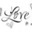 Pixelated grayscale icon with flowing script text 'Love Me' and a small heart symbol below the text, set against a plain white background.