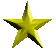 Animated sequence of yellow star icons transitioning through various sizes and orientations against a gray background.