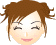 Four pixelated cartoon faces with brown hair, each showing different eye expressions against a gray background.