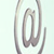 A metallic paperclip icon with a smooth gradient finish on a light background, rendered in grayscale tones.