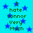 Blue star background with green text reading "I hate Connor Very Much" repeated twice in a pattern