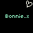 Pixelated heart symbol above two identical text strings on black background.