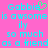 Pixelated cyan text on bright pink background reads 'Gabbie' with green heart symbol, followed by 'is awsome illy so much as a friend', repeated side-by-side.