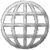Circular grayscale icon with a grid of nine square cells containing abstract line patterns and partial shapes.