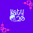 Pixelated purple background with repeating white 'baby' text and pink square patterns, no visible animation changes.
