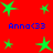 Red background with green star shapes and blue text reading "Anno<33" in four positions, arranged in a pattern