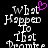 Pixelated text 'What Happened to That Promise' on black background with a pink heart symbol above the first word, displayed in two identical side-by-side