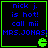 Four identical display blue text on black background with green border and pixelated character icon