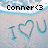 Pixelated icon with 'Conner<3' text at top and 'I <heart> U' below on light blue gradient background.