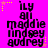 Pixelated text list on bright pink background with yellow and orange star accents, arranged in six identical vertical