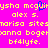 Pixelated yellow text on bright pink background with blue cursor-like shape over 'ysha mcguin' in top , repeated across multiple