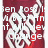 Animated icon with red background showing white text and a stylized figure, text changes from 'en Jose is my best friend it will never change' to 'Laura B My Best Friend Era'