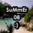 Pixelated image showing a beach scene with trees and water, overlaid with three black rectangular text boxes containing white pixelated numbers and letters.