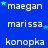 Blue background with white text names and small blue stars scattered throughout.
