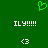Green background with pixelated green heart at top, white text 'ILY!!!!!' on both sides, white heart-shaped emoticon at bottom of each side.