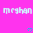 A static image with a bright pink background displays repeated text and heart symbols in pixelated style.
