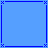 Blue background with dark blue border and pixelated text reading 'Kinsey' in black.