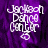 Purple background with white cursive text reading "Jackson Dance Center" and a small heart symbol below the text.