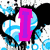 Pixelated graphic with blue and white wave patterns, black outlines, pink 'I', red 'LUV' text, and a stylized red-and-blue 'Sajjy' in the lower-left.