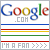 Google.com logo with colored letters, horizontal stripes below, and 'I'M A FAN' text followed by chevrons in a of six