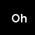 Two side-by-side pixelated text icons: 'Oh' on black background, 'Shit' on blue background with white letters and black outlines.