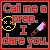 Pixel art icon with red text reading 'Call me a prep. I dare you.' over black background, featuring yellow smiley face and knife graphic.