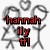 Pixelated icon shows two stick figures with a heart above them, red text reading 'hannah illy tf!' in the center.