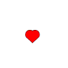 Red heart shapes of varying sizes arranged in a on gray background, one heart contains light blue 'love' text