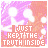 identical pixelated icons featuring a pink and purple gradient background with white text reading "I JUST KEPT THE TRUTH INSIDE" over two lines